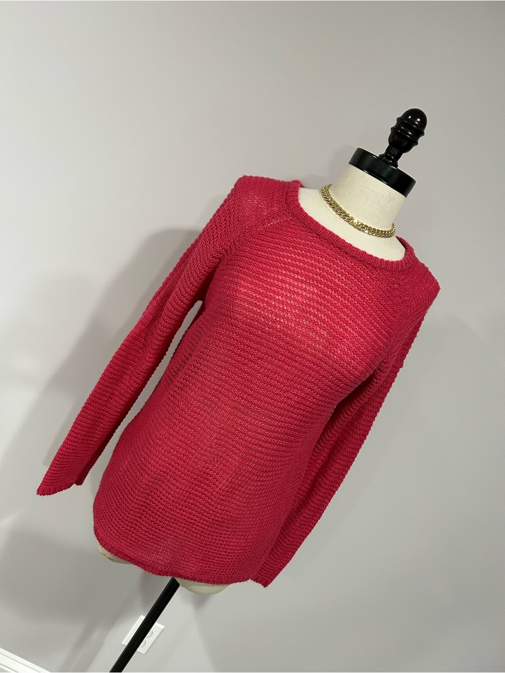 Cotton On Raspberry Crewneck Ribbed Sweater - Picture 2 of 7